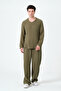 100% Cotton Long Sleeve Muslin Basic Khaki T-Shirt up to 12XL - 6