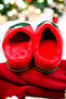 New Year Slippers. House Slippers. Red Slippers - 6