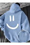 ملابس علوية مريحة يومية بنمط مبتسم للجنسين مطبوع