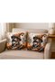 Digital Printed Halloween Girl Themed Decorative Throw Pillow Case - 4