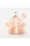 Baby Girl Religious Ceremony Dress with Lace and Bandana - 3