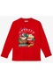 Cotton Children's T-Shirt with Long Sleeves Christmas Cars Lightning Printed New Year Christmas