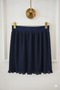 Women's Hijab Navy Blue Pleated Undershirt Skirt Extender Petticoat Pleated - 2