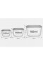 Set of 3 Microwave and Freezer Compatible Square Storage Containers - 600ml, 1100ml, 1800ml - Bpa Free - 3