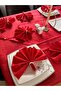 Colber Stripe Detailed Worry-Free Tablecloth Dinner Set for 12 People 26 Pieces - Table 160X220 - 4
