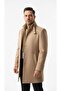 Men's Slim Fit Cashmere Coat – Detachable Ribbed Zipper Collar, S–Xxl - 2