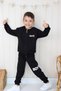 Little Boys Zippered Cargo Pocket Piece 2 Piece Sweat Tracksuit Set for Boys - 5