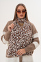 Trend Animal Print Scarf |   Leopard Patterned Design Shawl |   Soft Textured Quality Women's Winter Accessory - 3