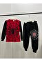 Boys' Spider Patterned Sweatshirt and Jogger Top and Bottom Set – Set of 2 – Ages 3-10 – Winter - 3