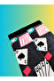 جوارب من السلسلة الخاصة Happy Colorful Poker Card بنمط جوارب ممتعة ومريحة وعصرية بتصميم أنيق - 8