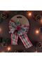 Ribbon Ornament, Tree Ornament, Plaid Fabric Ornament, Christmas Door Ornament, Christmas Tree Ornament 14*20 cm - 5