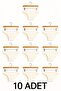 10 Pieces Ecru Cotton Basic Daily Women's Bikini Panties – Regular Waist, Non-Marking, Soft, Flexible and Comfortable