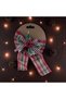 Ribbon Ornament, Tree Ornament, Plaid Fabric Ornament, Christmas Door Ornament, Christmas Tree Ornament 14*20 cm - 4