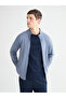 Rmz Gi̇yi̇m Farkiyla Comfortable Fit Stand Collar Men's Zippered Sweatshirt