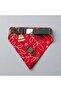 New Year's Concept Dog Collar - Red Detachable Scarf - 2