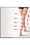 Nanchan Men&Women Single Pressure Mid-Calf Long Sleeve Thigh High Stockings-Breathable Spandex L - 2