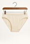 15 Pieces Ecru Cotton Basic Daily Women's Bikini Panties – Regular Waist, Non-Marking, Soft, Flexible and Comfortable - 5