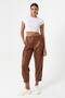 Women's Faux Leather Pocket Pants