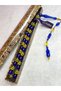 Sari Dark Blue Expertly Crafted Fire Amber Fan Rosary / with Beyzi Cutting System - 4