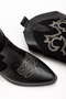 Women's Cowboy Boots - Embroidered Medium Length - 5