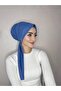 Indigo Four-Season Wearable Plain Cotton Shawl Scarf - 6