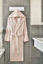 2-Piece Cotton Natural Hooded Couple Bathrobe - 3