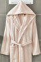 2-Piece Cotton Natural Hooded Couple Bathrobe - 5
