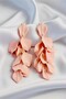 Brass Earrings for Women Powder Color Dangling Leaf Model |   Stylish and Durable Jewelry - 2