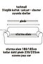 طقم أغطية كراسي 4 قطع 3 3 1 1 من الجاكار مرن ومقاوم للبقع وقابل للغسل لأريكة السرير - 3