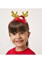 Christmas Themed Deer Patterned Red Tutu Dress with Crown Gift for Fleece-Lined Year Old Girl - 6