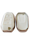 Proace Rifter Berlingo Combo Ds Compatible Smart Remote Key Case Auto Keychain White Gold - 2