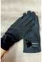 Women's Plush Black Gloves+Cashmere+Touch+Stylish Design - 2