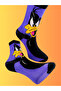 سلسلة خاصة من الجوارب ذات النمط الملون Happy Daffy Duck، جوارب سوداء ممتعة ومريحة وذات تصميم أنيق - 5