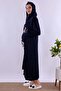 Cotton Maternity Set with Hijab and Breastfeeding Features, 5 Pieces Effortt - Navy Blue - 4