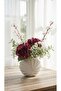 Decorative Ceramic Vase – Modern Textured Fan Shell Vase for Home & Table Décor - 3