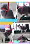 Reflective Adjustable Cat Collar and Harness with Leash (Red) - 7