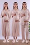 Cotton Maternity Set with Hidden Breastfeeding Feature, 4 Pieces Effortt - Beige Color