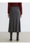 Peak New Season Elastic Waist Flared Knit Skirt - 4