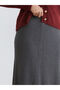 Peak New Season Elastic Waist Flared Knit Skirt - 3