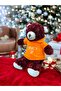 35 cm Burgundy Bear with T-Shirt Cute Plush Teddy Bear with T-Shirt - 2