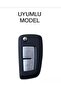 Nissan Qashqai, Juke, Micra Sustalı 2 Button Nano Key Case Cover White Silver Color - 2