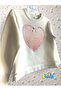 Long-Sleeved Winter Shardonsoz Heart and Bow Detailed Cotton Stretch Fabric Sweatshirt - 4