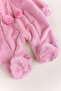 Winter Plush Welsoft Combed Cotton Lined Cotton Baby Romper for Girls and Boys - 5
