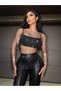 Crystal Stone Mesh Dress-Blouse Fashion Dress Beach Dress Pareo & Party Wear - 6