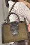 Fibag Women'S, Green Nubuck, Adjustable Long Strap, Handbag - 3