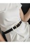 Elegant Gold Buckle Suede Belt, Women's Belt, Coat Belt, Trouser Belt. - 3