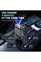 4-in-1 Car Charger with Retractable Cable & Starry Sky Light, USB-C, 4 Ports - 4