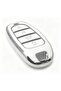 Hyundai 2021-22 New Tucson Santa Fe Nano Key Case Cover White Silver Silver Color - 2