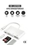محول Lightning OTG - USB + بطاقة SD + قارئ بطاقات Micro SD - محول iPhone OTG