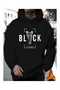 City-Themed Hoodie with the Slogan'The Black'